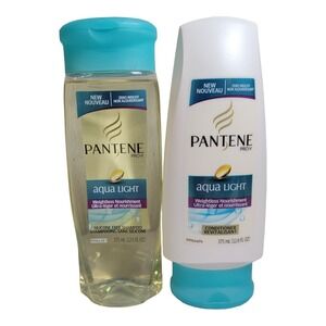 Pantene Pro-V Aqua Light Shampoo Conditioner  Silicone Free 12.6 oz NEW